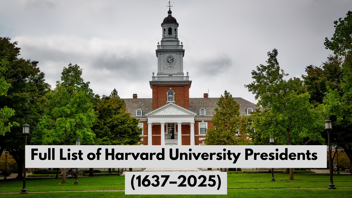 Full List of Harvard University Presidents till 2025: Check the Role, Legacy and Historical Timeline